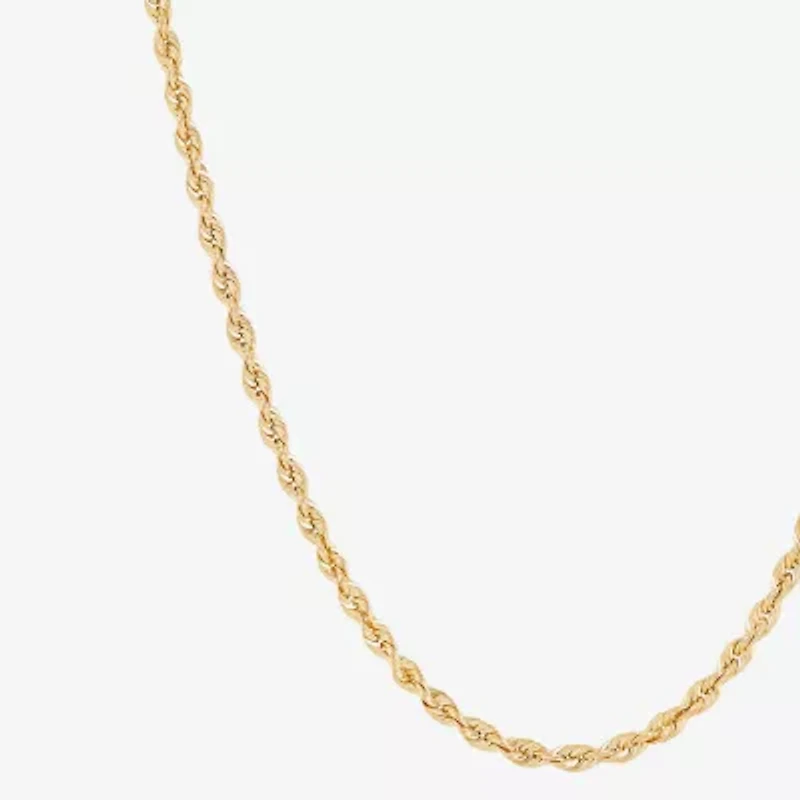 Girls 14K Gold 13 Inch Rope Chain Necklace