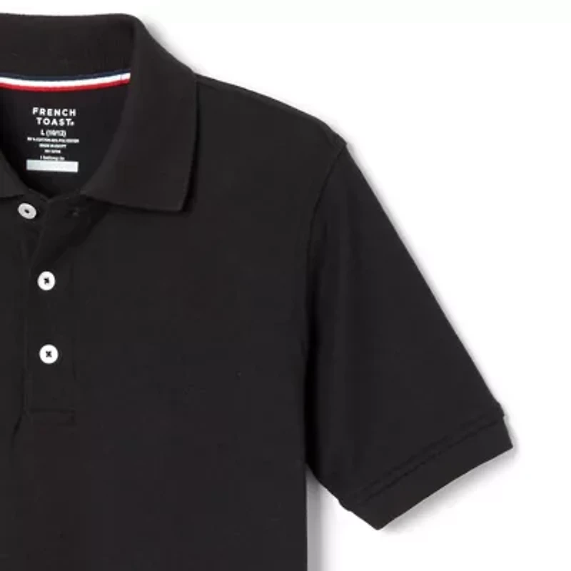 French Toast Little & Big Kid Boys Short Sleeve Boxy Fit Polo Shirt