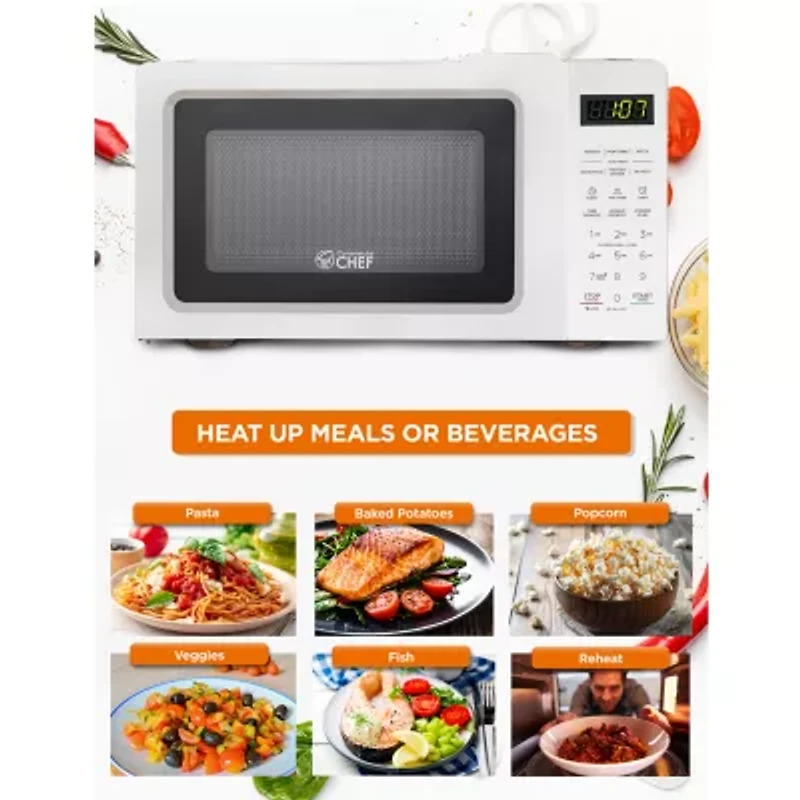 Commercial Chef 0.7-Cu. Ft. Countertop Microwave - White
