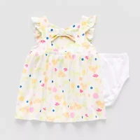 Okie Dokie Baby Girls 2-pc. Short Sleeve A-Line Dress