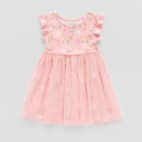 Okie Dokie Toddler & Little Girls Sleeveless Flutter Sleeve Tutu Dress