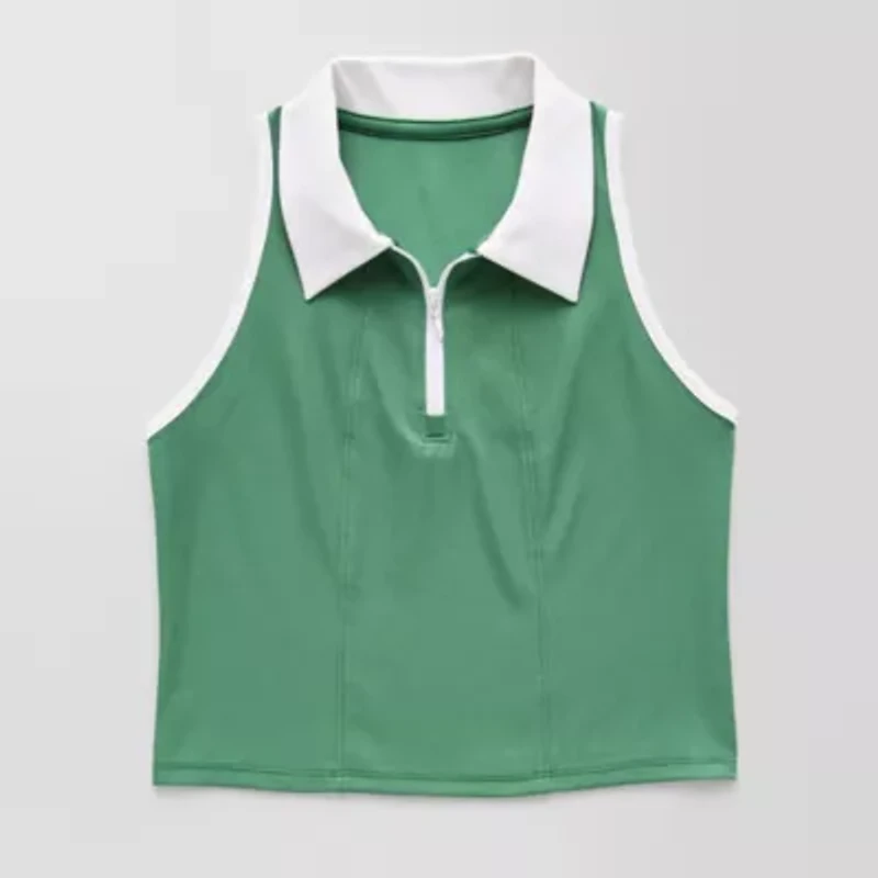 Xersion Polo Little & Big Kid Girls Sleeveless Active Tank Top