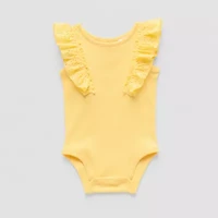 Okie Dokie Baby Girls Round Neck Sleeveless Rib Bodysuit