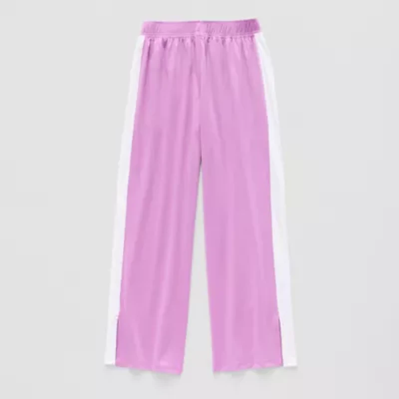 Xersion Little & Big Kid Girls Quick Dry Mid Rise Regular Fit Wide Leg Track Pant