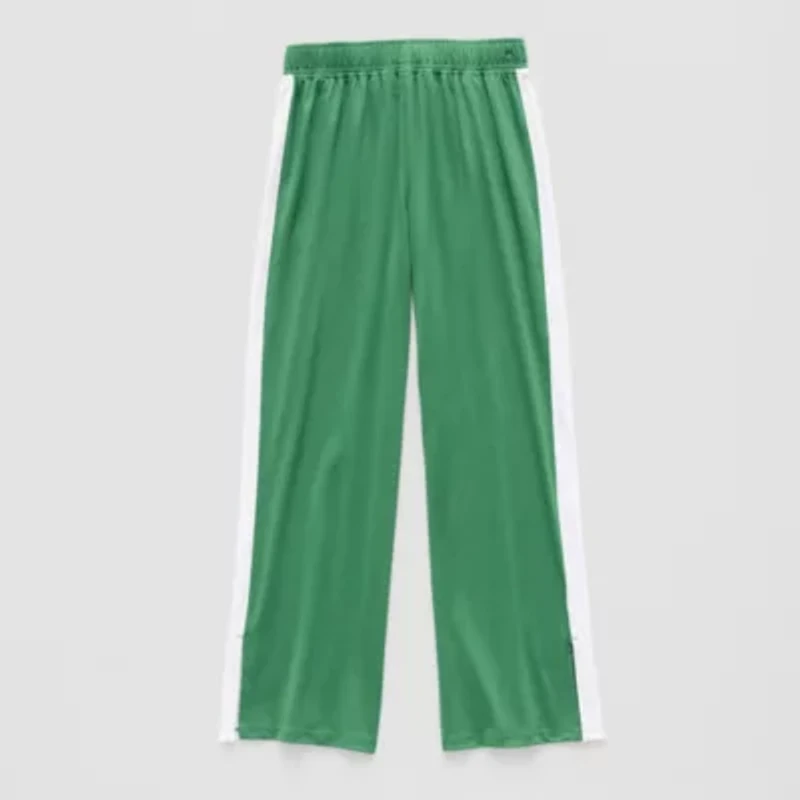 Xersion Little & Big Kid Girls Quick Dry Mid Rise Regular Fit Wide Leg Track Pant