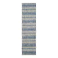 Safavieh Courtyard Collection Jessy Stripe Indoor/Outdoor Runner Rug