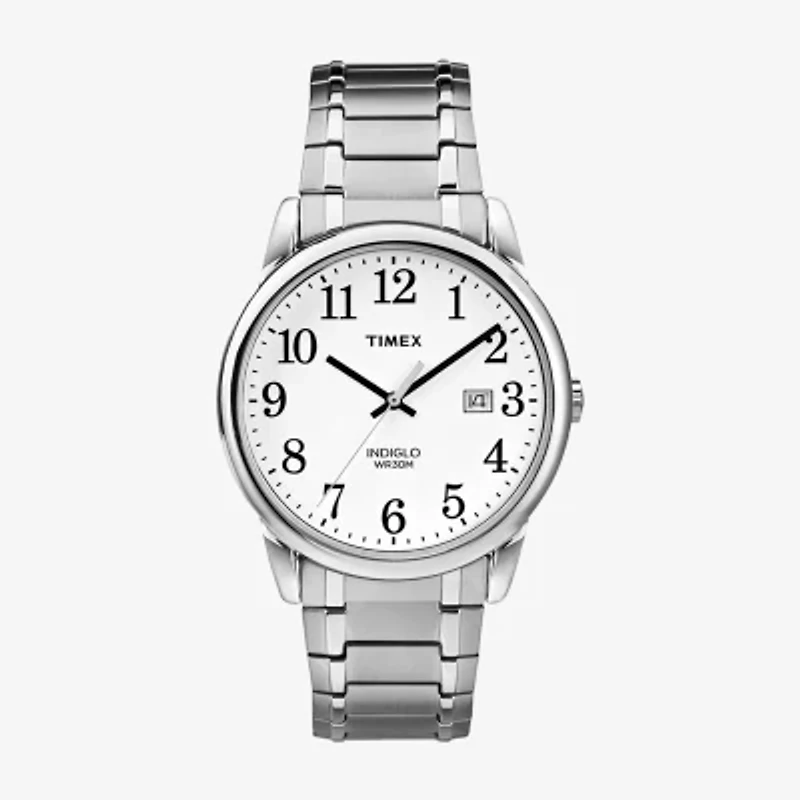 Timex Mens Silver Tone Stainless Steel Expansion Watch Tw2p81300jt