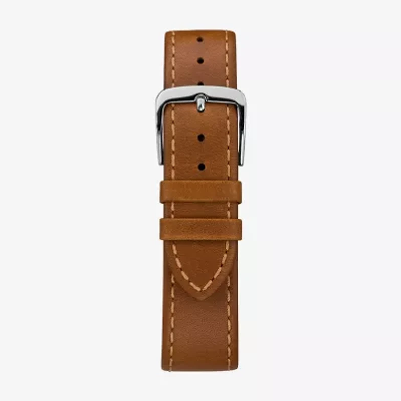 Timex Mens Brown Leather Strap Watch Tw2r63900jt