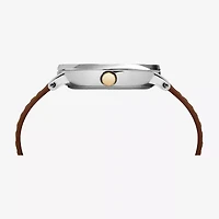 Timex Mens Brown Leather Strap Watch Tw2r63900jt