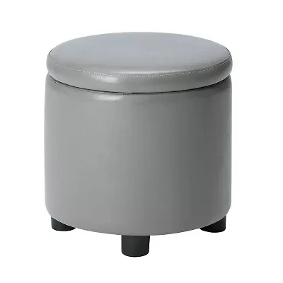 Designs4Comfort Round Storage Ottoman