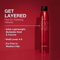 Sexy Hair Get Layered Flash Dry Thickening Hair Spray 10 oz.