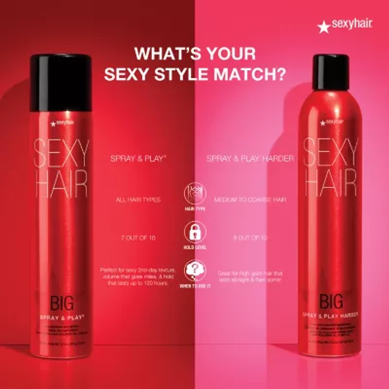 Sexy Hair Big Spray & Play Harder Hair Spray 10 oz.
