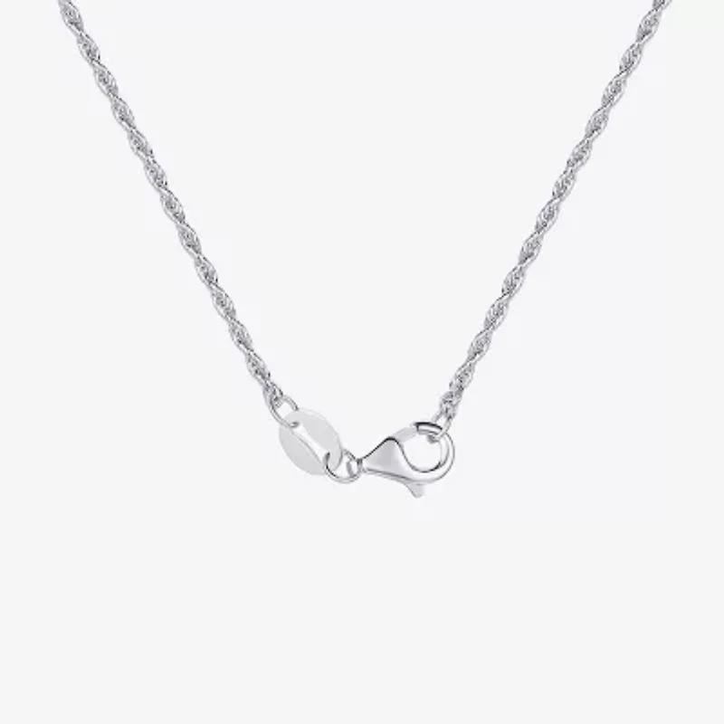 Crucifix Mens Sterling Silver Cross 24 Inch Pendant Necklace
