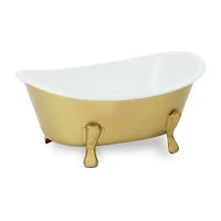 Cheungs Lavande Golden Metal Tub Handmade Tabletop Decor