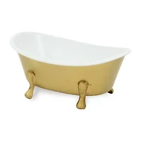 Cheungs Lavande Golden Metal Tub Handmade Tabletop Decor