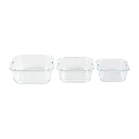 Martha Stewart Hadsell 6-pc. Square Glass Storage Containers