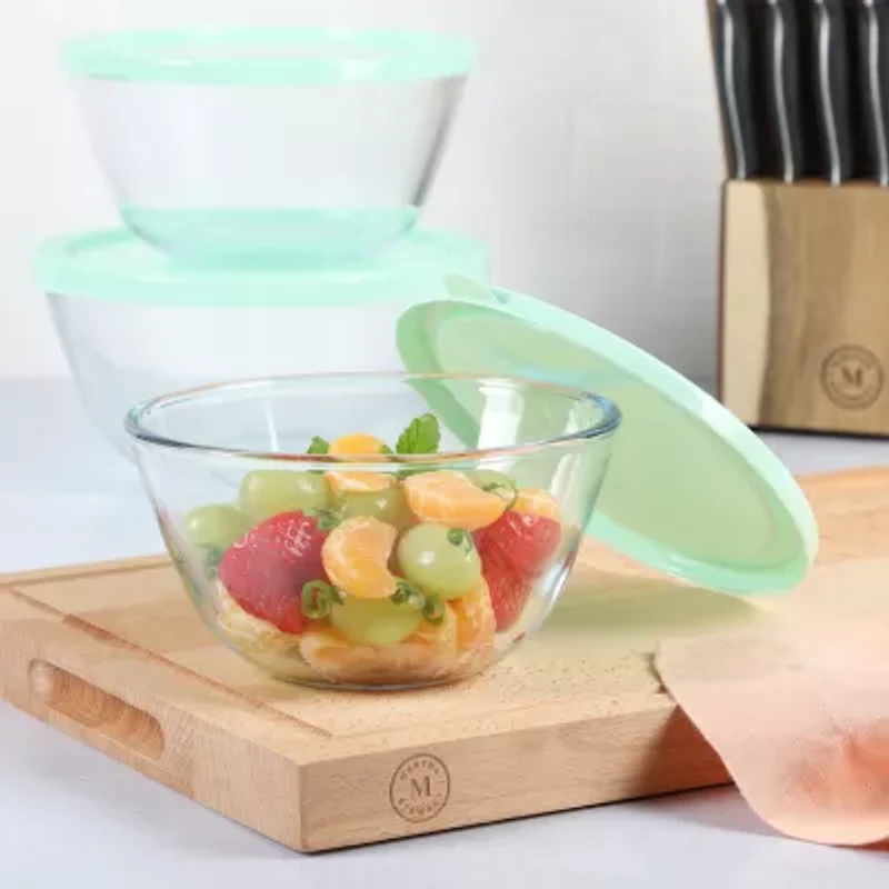 Martha Stewart Summersol  6-pc. Glass Bowls with Lids