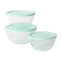Martha Stewart Summersol  6-pc. Glass Bowls with Lids