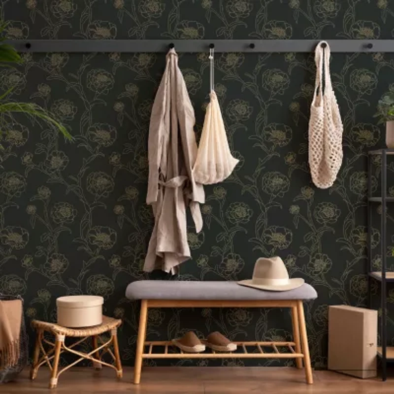 Tempaper Peonies Peel & Stick Wallpaper