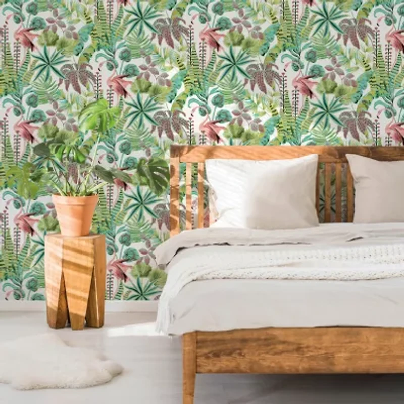 Tempaper Flamingo Peel & Stick Wallpaper