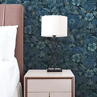 Tempaper Metallic Bloom Peel & Stick Wallpaper