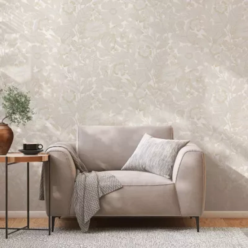 Tempaper Metallic Bloom Peel & Stick Wallpaper