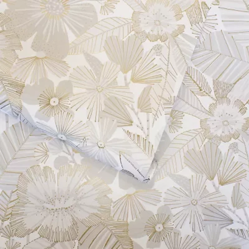 Tempaper Metallic Bloom Peel & Stick Wallpaper