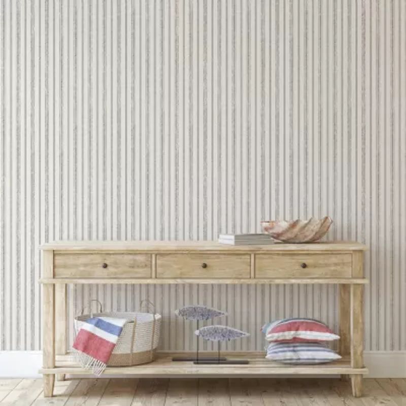 Tempaper Nautical Stripe Peel & Stick Wallpaper