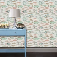Tempaper Marine Fish Peel & Stick Wallpaper