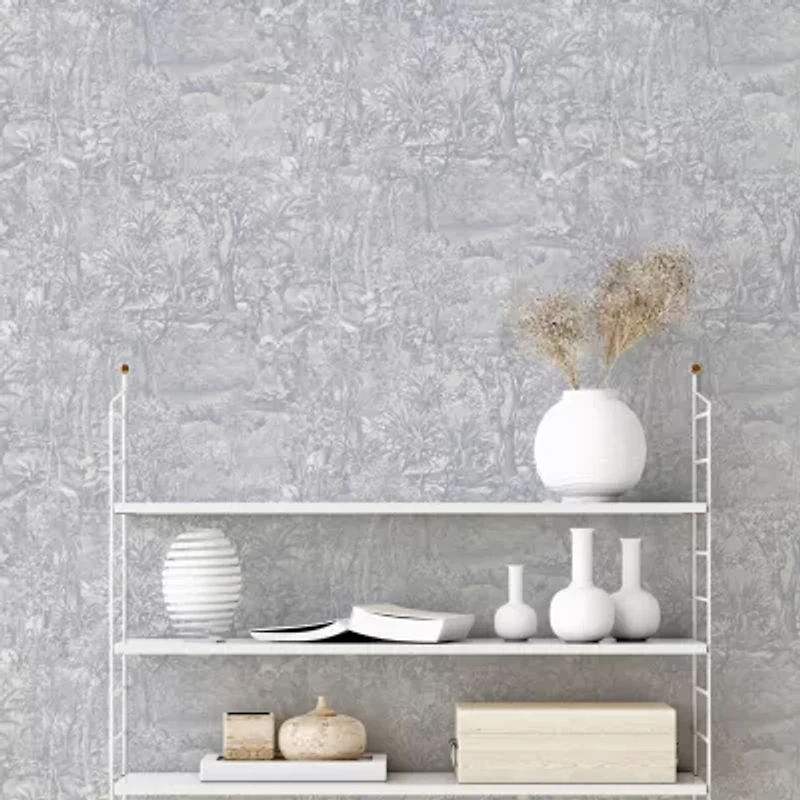 Tempaper Jungle Toile Peel & Stick Wallpaper