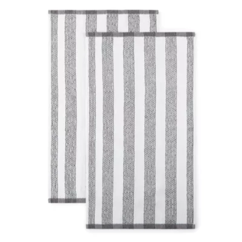 Cooks Striped Dual Purpose 4-Pc. Kitchen Towel Set
