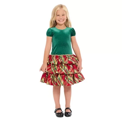 Bonnie Jean Little Girls Short Sleeve Fit + Flare Dress
