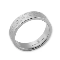 Mens 6MM Stainless Steel Wedding Band