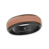 Mens 7MM Stainless Steel Wedding Band