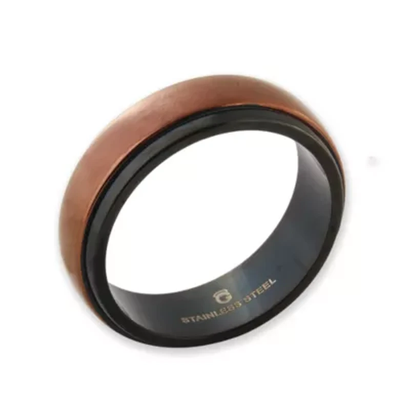 Mens 7MM Stainless Steel Wedding Band