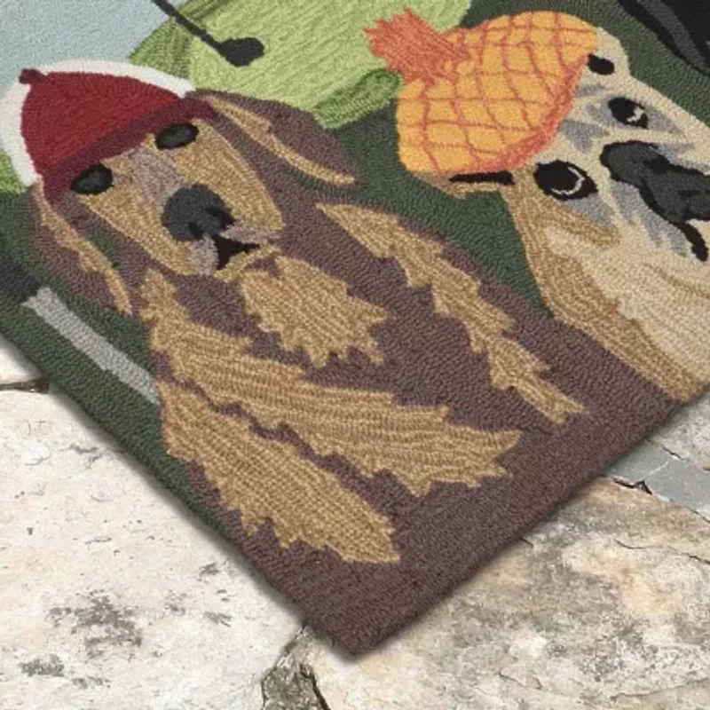 Liora Manne Frontporch Putts & Mutts Indoor/Outdoor Rug