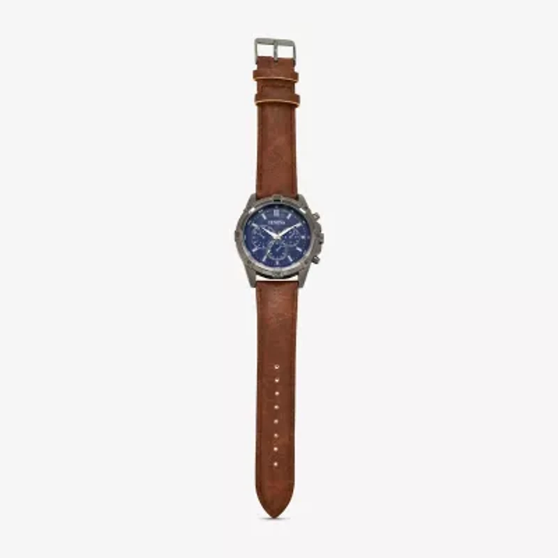 Geneva Unisex Adult Brown Strap Watch Mac8067jc