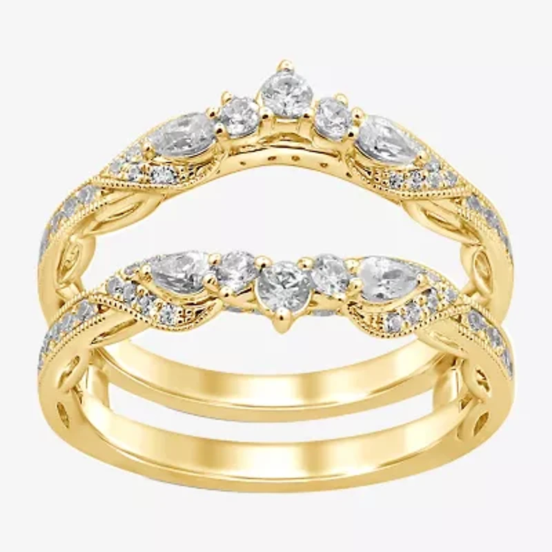Womens / CT. T.W. Natural White Diamond 14K Gold Ring Guard