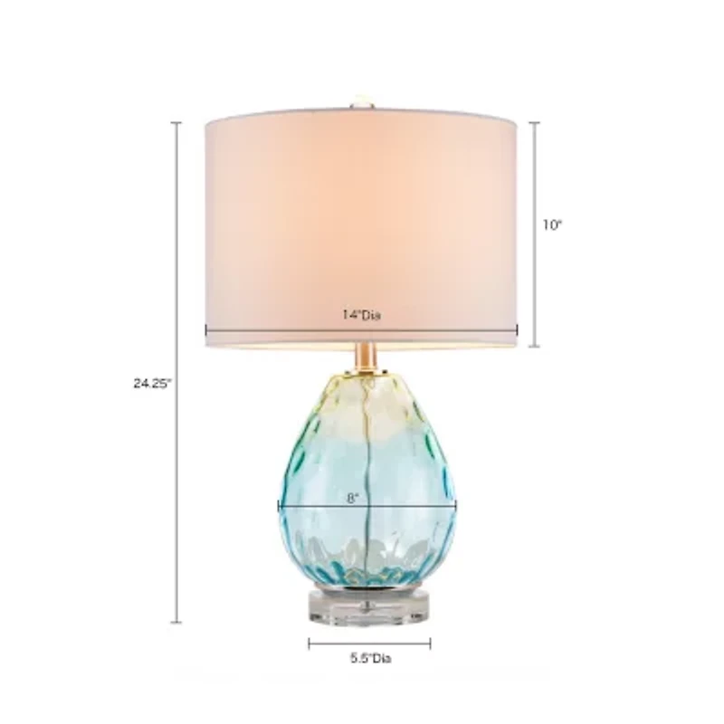 Urban Habitat Borel Omebre Glass Table Lamp