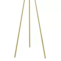 INK+IVY Pacific Metal Tripod Floor Lamp with Glass Shade