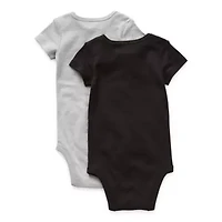 Okie Dokie Baby Unisex Crew Neck Short Sleeve Rib 2-pc. Bodysuit