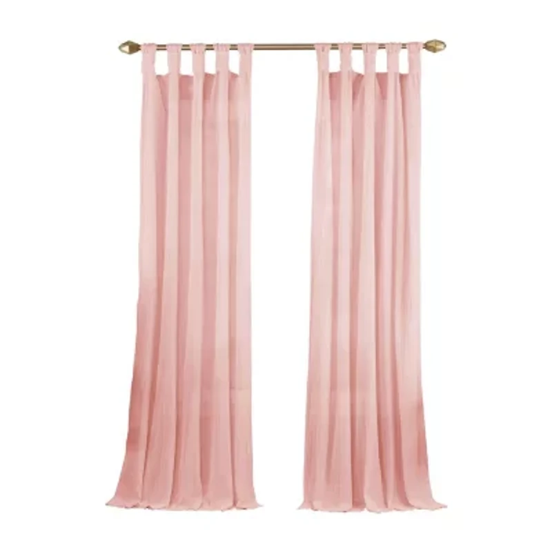 Vue Priya Tab Top Light-Filtering Single Curtain Panel