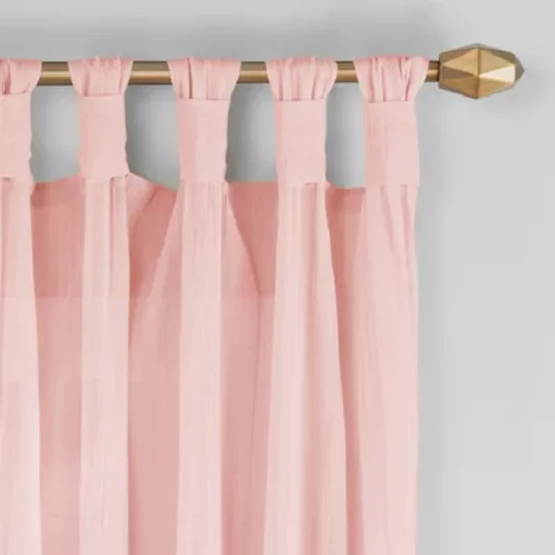 Vue Priya Tab Top Light-Filtering Single Curtain Panel