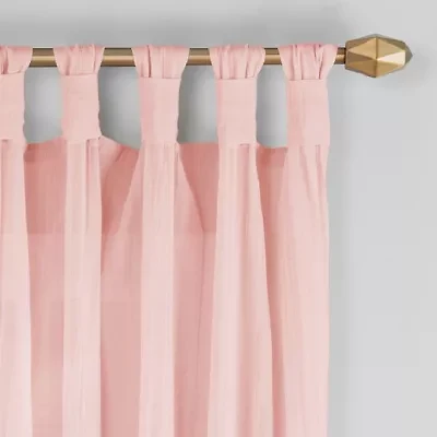 Vue Priya Tab Top Light-Filtering Single Curtain Panel