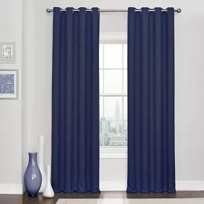 Eclipse Kingston Grommet Top Energy Saving Blackout Single Curtain Panel