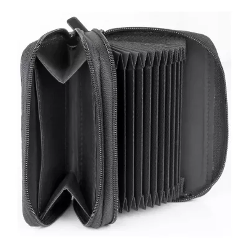 J. Buxton Womens Rfid Blocking Accordian Wallet