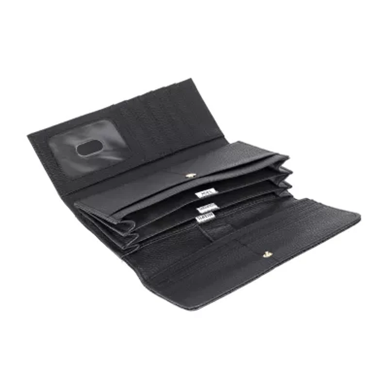 J. Buxton Womens Rfid Blocking Trifold Wallet