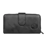 J. Buxton Womens Rfid Blocking Checkbook Wallet