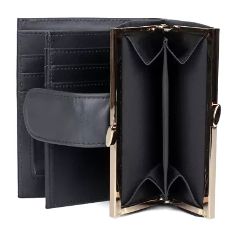 J. Buxton Womens Rfid Blocking Indexer Wallet