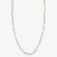 1928 Simulated Pearl Womens 18 Inch Beaded Necklace